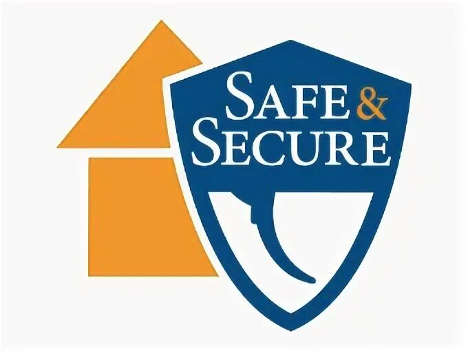 Safe and secure. Safe Security. Safe and secure place. To secure.