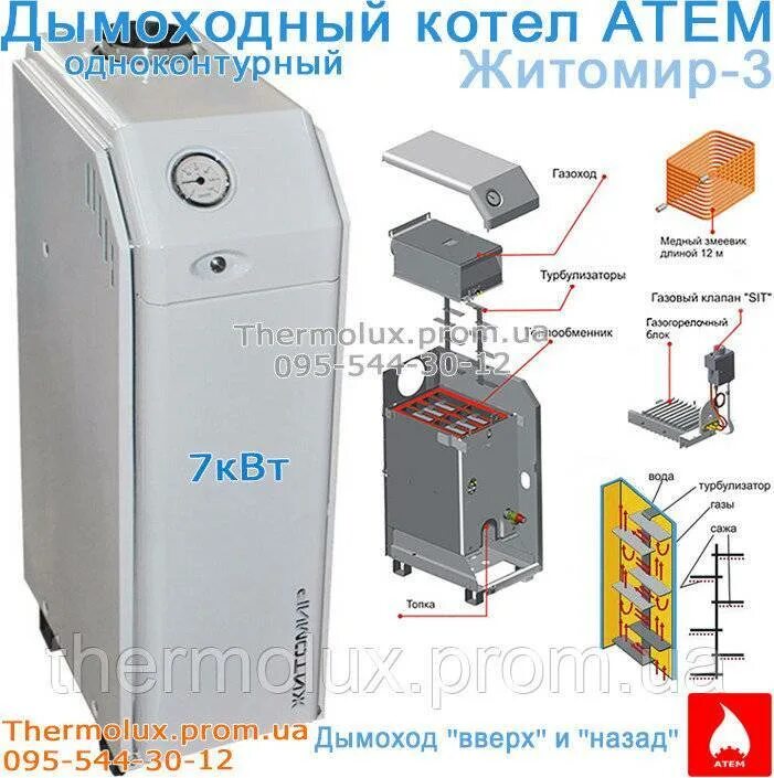Котел житомир подключение Установка парапетного газового котла Житомир -М АОГВ 7кВт.#ТеплотехникаКрыма с