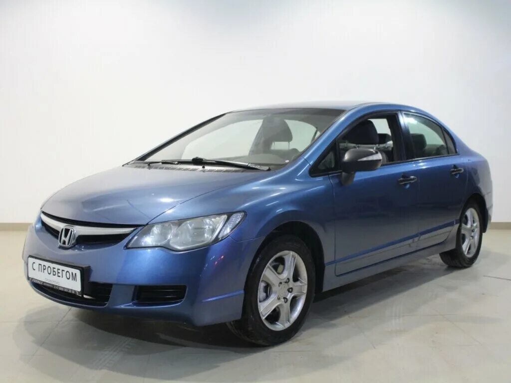 Купить б/у Honda Civic VIII 1.8 AT (140 л.с.) бензин автомат в Москве: синий Хон