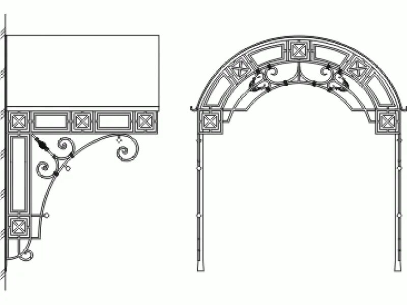 Аркам а5. Кованые козырьки архикад. Арка пергола Садовая чертеж. Кованые козырьки эскизы. Кованый козырек чертеж.