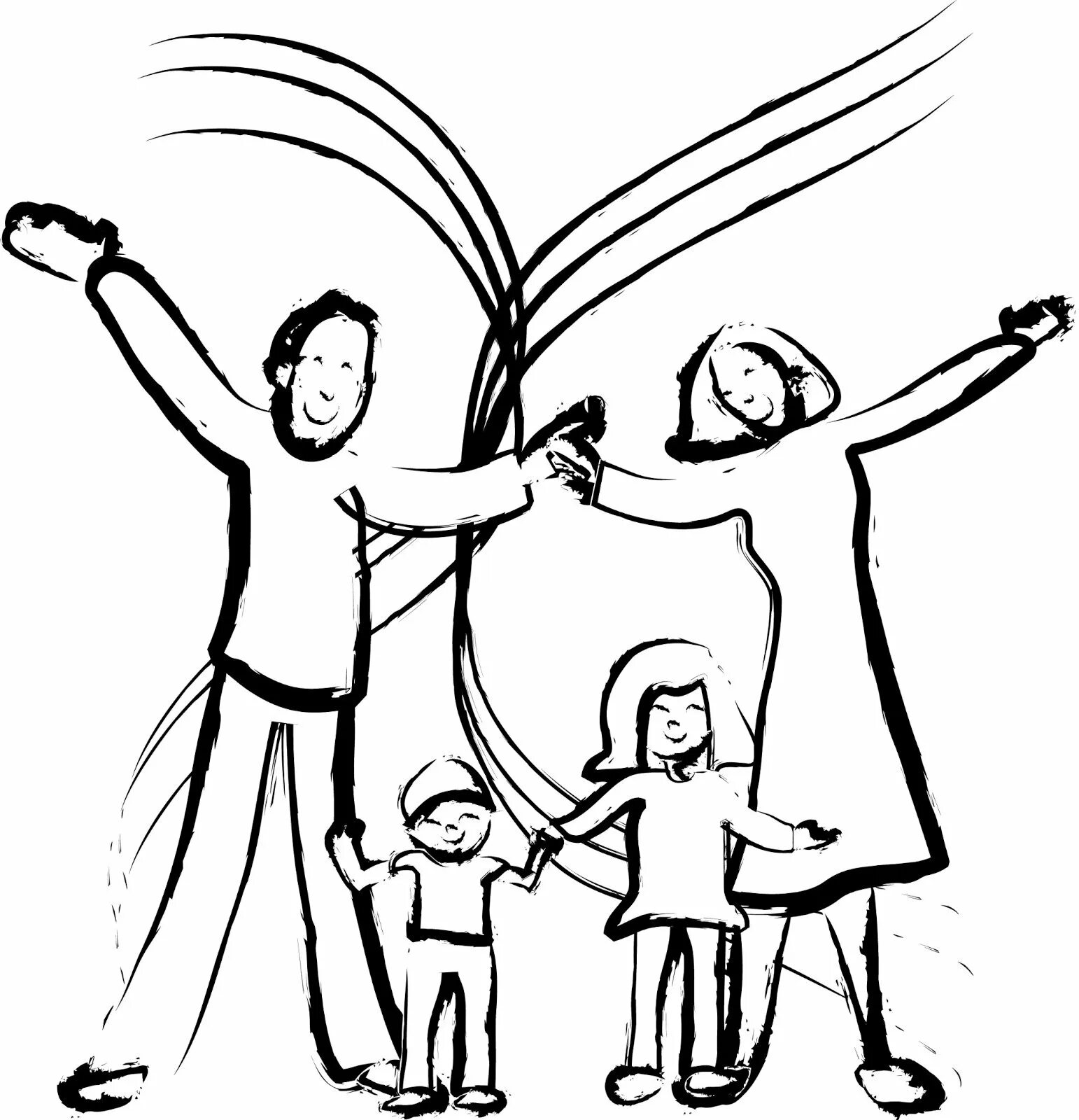 Духовные родители. Раскраски ко Дню семьи. Семейные традиции рисунок. Семья рисунок. Рисунок на тему день семьи.