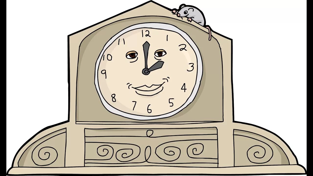 The mouse is on the clock