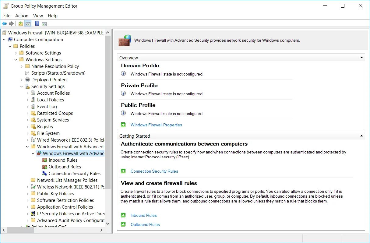Windows firewall rules. Windows firewall. advanced group policy management. internet security rules. computer configuration -&gt; windows settings -&gt; security settings -&gt; wireless network (802.11) policies -&gt; network filters.