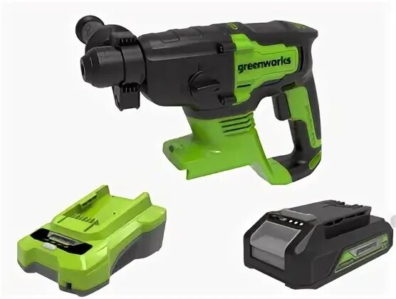 Перфоратор аккумуляторный greenworks gd24sds2