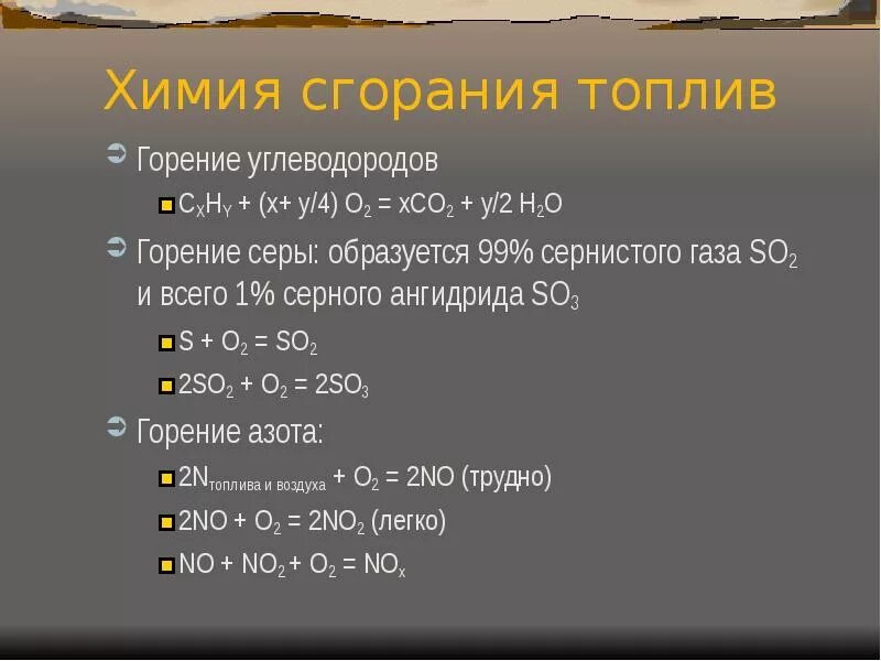 Горение so2. Горение сернистого газа. Горение углеводородов. Горение углеводорода сxhy.