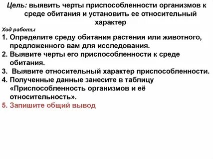 Животные и растения и их приспособленности