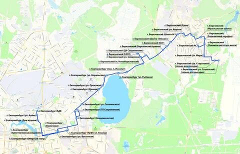 Маршрут березовский свердловская область расписание автобусов