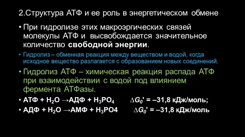 Откуда берется энергия атф. Роль АТФ В энергетическом обмене. Роль АТФ В энергетическом обмене клетки. Строение и роль АТФ. Энергия гидролиза АТФ.