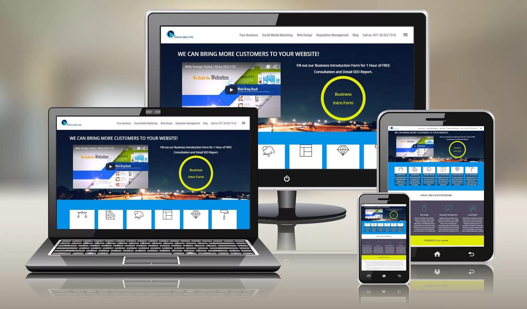 Website includes