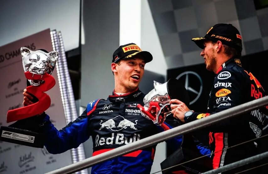 Макс Ферстаппен подиум. Kvyat and Vettel Podium 2019.