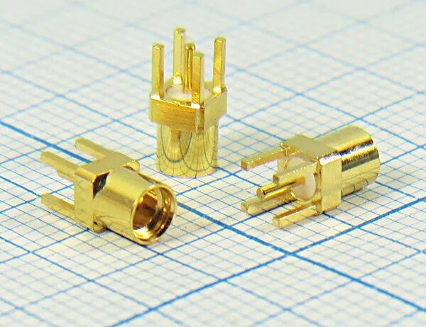 Разъем СВЧ ИЖ6.605.005. Weipu разъемы СВЧ. Гнездо MMCX-J на плату прямое. СМД разъемы на плату.