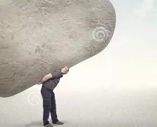 огромные долги людям. тяжелый груз. человек в долгах. человек в долгах. коммуналка дорожает.