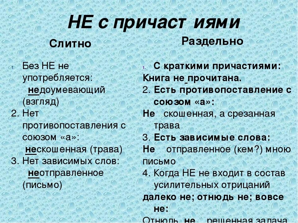 Правила не с причастиями слитно. Не с причастиями. Правописание не с причастиями. Не с причастиями таблица. Не с причастиями слитно.