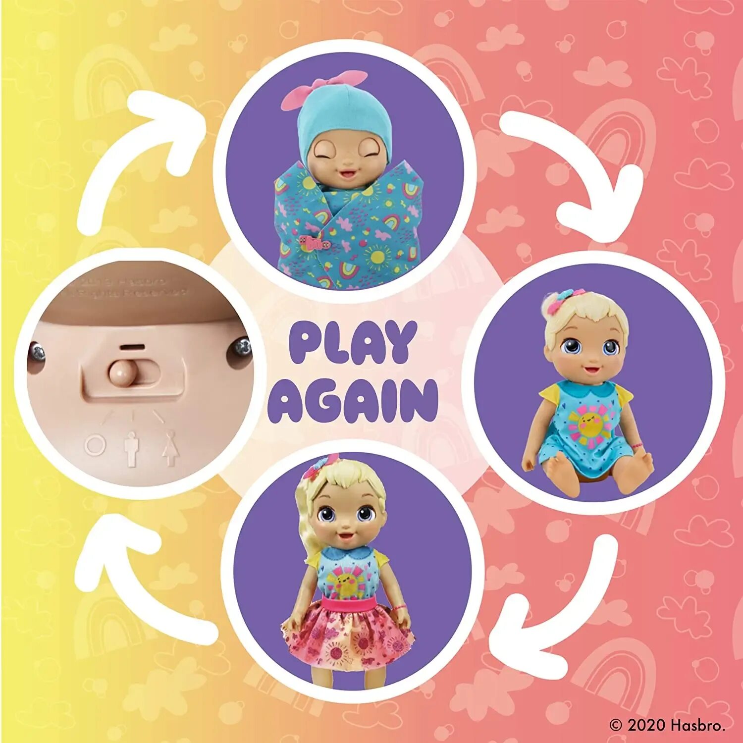 Baby grew up. Baby alive кукла растёт. растущая кукла.
