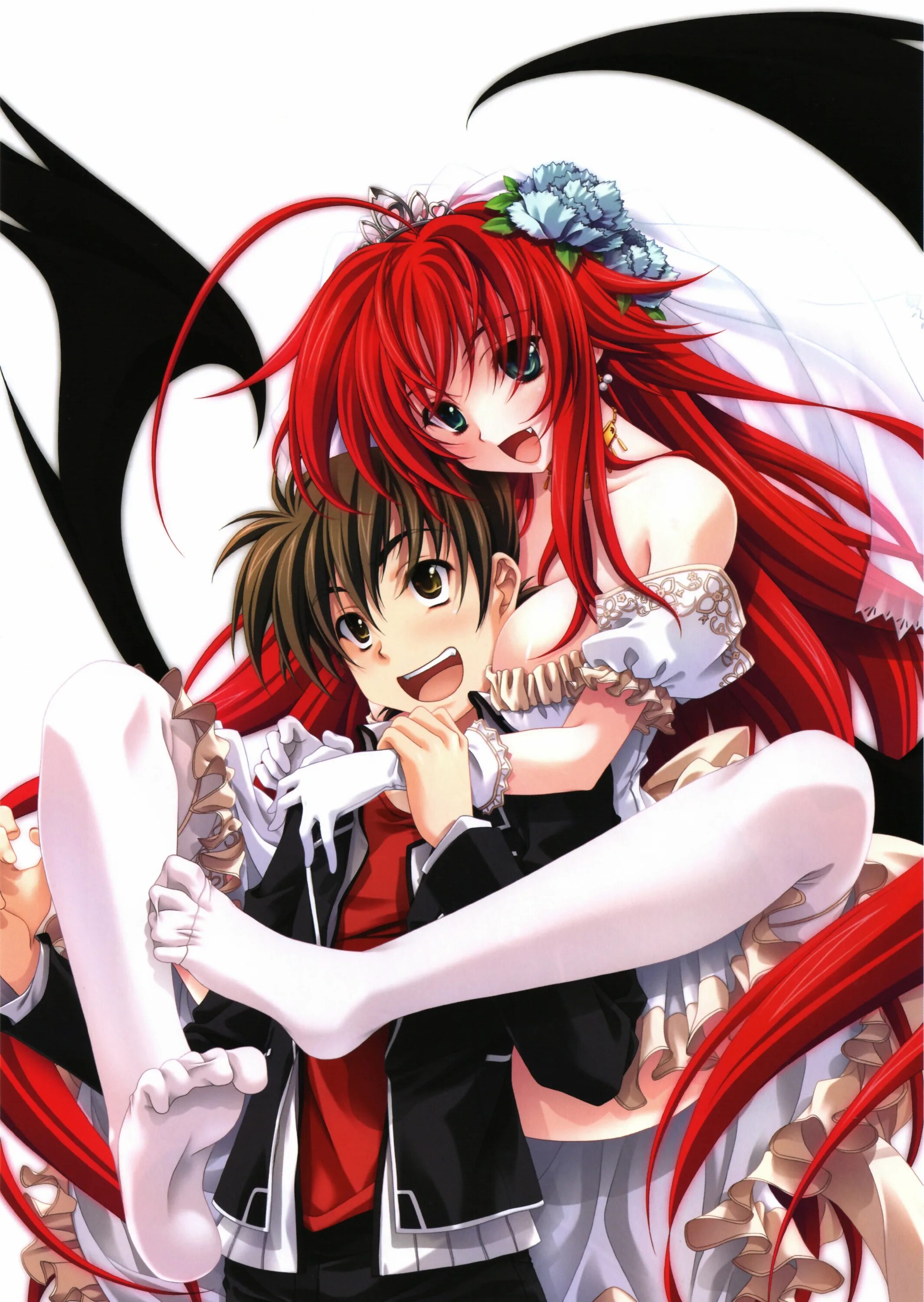 Старшая школа демоны против. Rias gremory и issei 18. аниме high school dxd свадьба. high school dxd («старшая школа dxd», 2012). риас гремори и иссей.