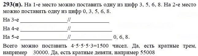 Пятизначное число у которого цифра каждого