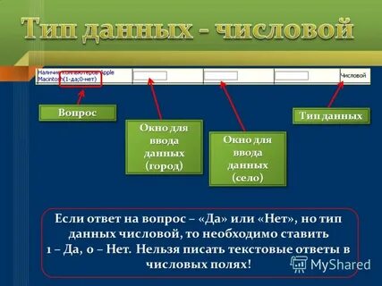 Текстовый ответ