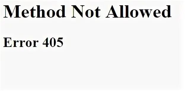 405 method