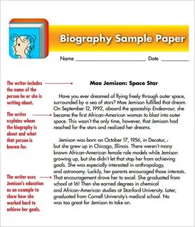 Biography of a writer 5 grade