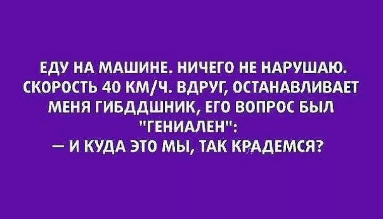 Нарушить останавливаться. У меня два недостатка темперамент и чувство. Два недостатка темперамент и чувство юмора. И куда это мы так крадемся. И куда это мы так крадемся анекдот.