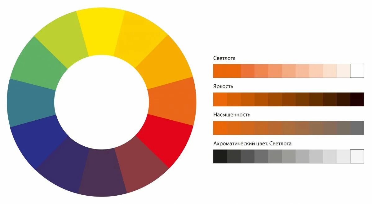 Яркость теплый. Насыщенность цвета. Цветовой тон насыщенность яркость. Цветоведение насыщенность цвета. Тон насыщенность светлота.