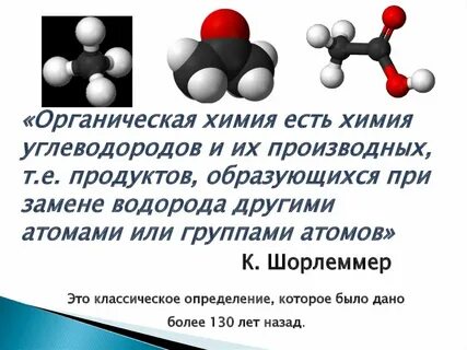 Роль органической химии в решении