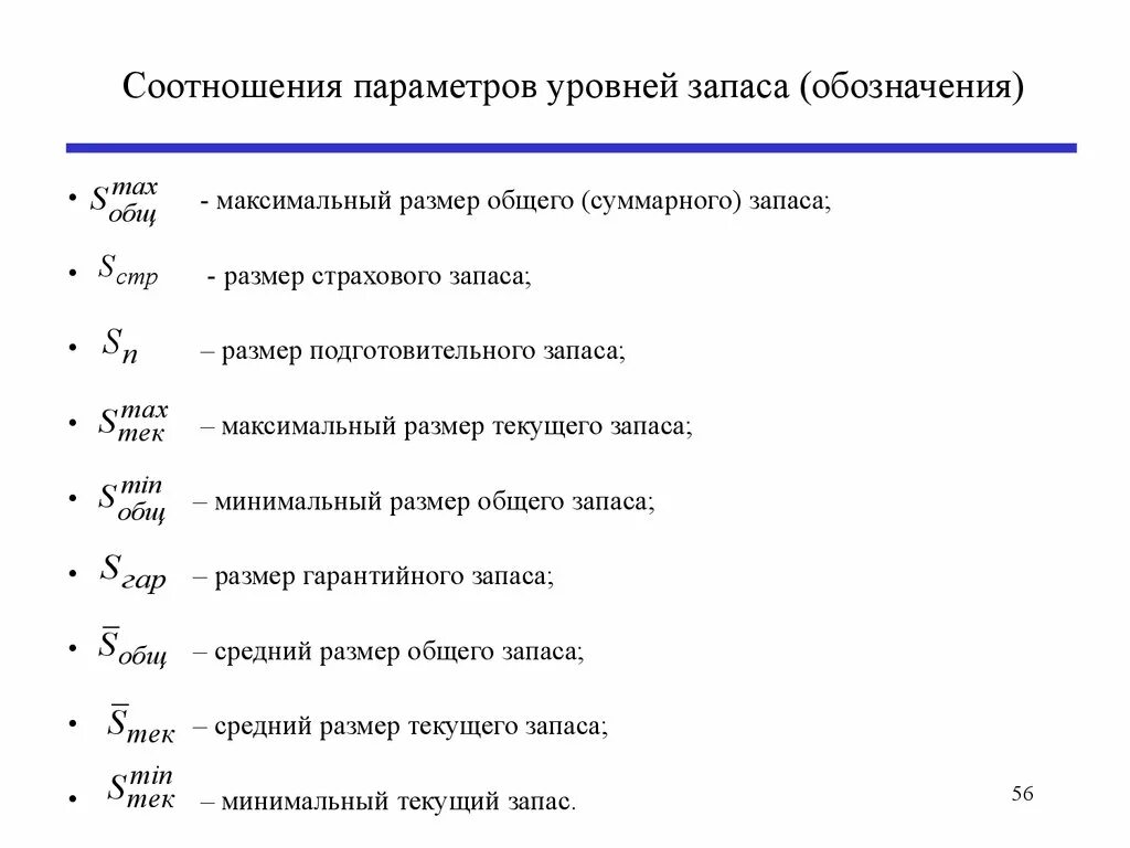 Максимальный размер запаса. Обозначение уровня. Обозначение запасов. Резерв обозначение. Обозначения в экономике.