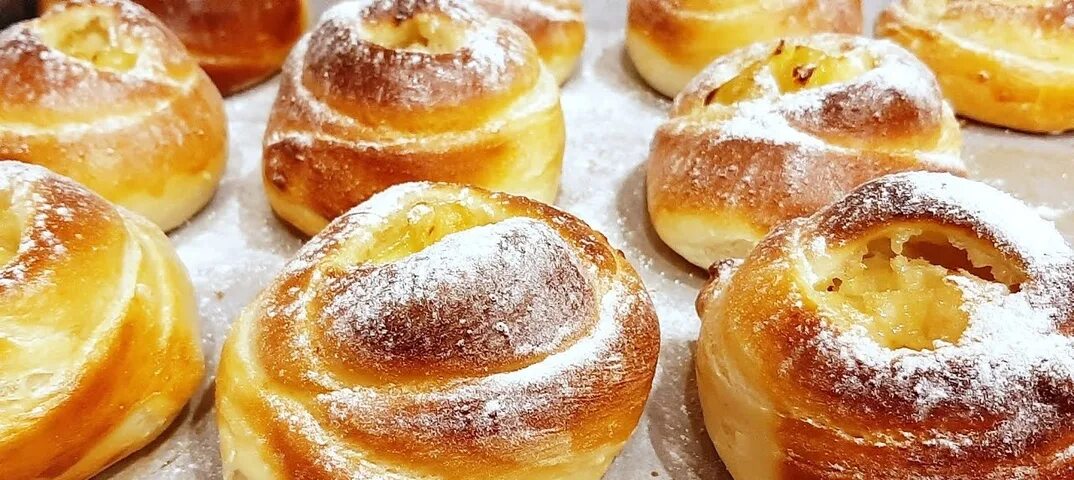 Плюшки с яблоками Еда с любовью Дзен