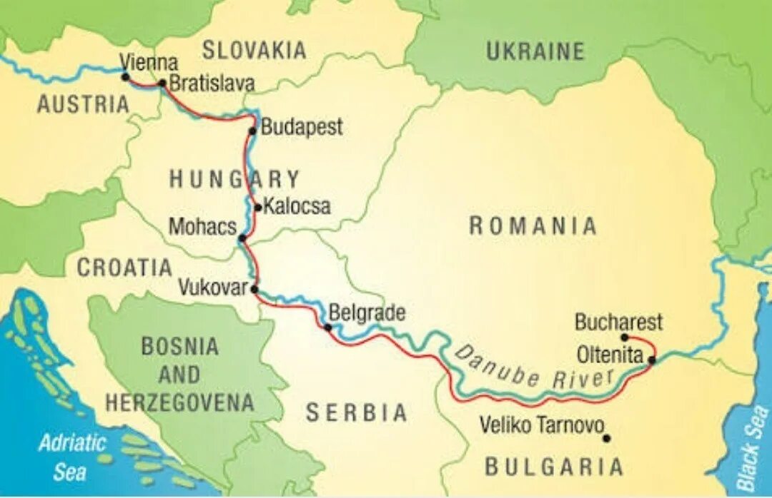 Страны через которые протекает дунай. Река Дунай на карте. Река Дунай в Венгрии на карте. Исток реки Дунай на карте.