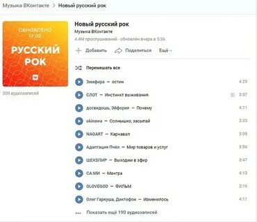 Музыка 2024 список