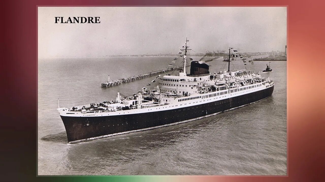 SS Flandre 1951. 1951 Года лайнеры. Princess Italia лайнер 1967. СС Фландрия.