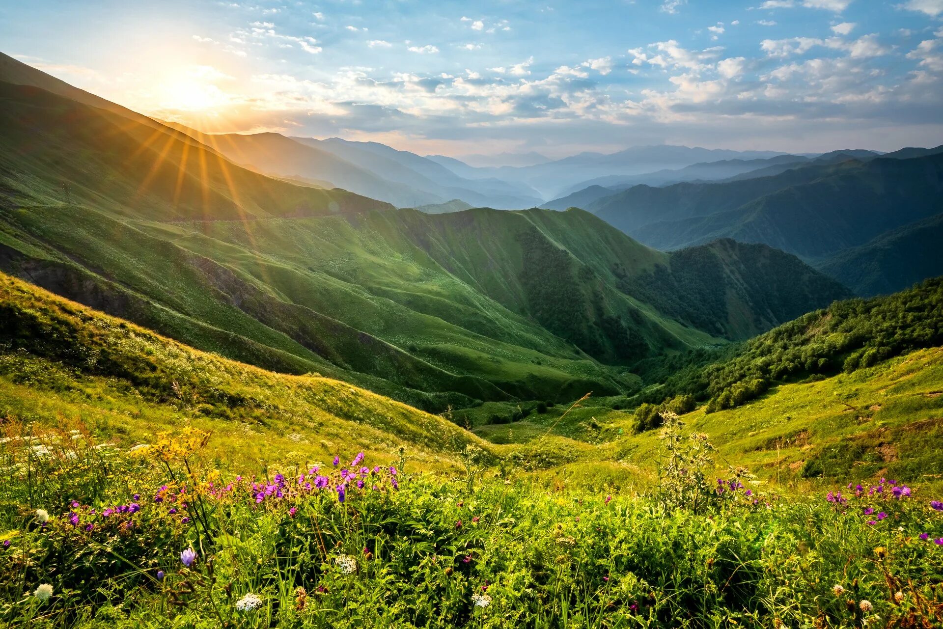 летом в горах дагестана