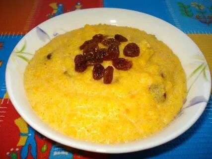 Каша с кукурузной крупы на молоке