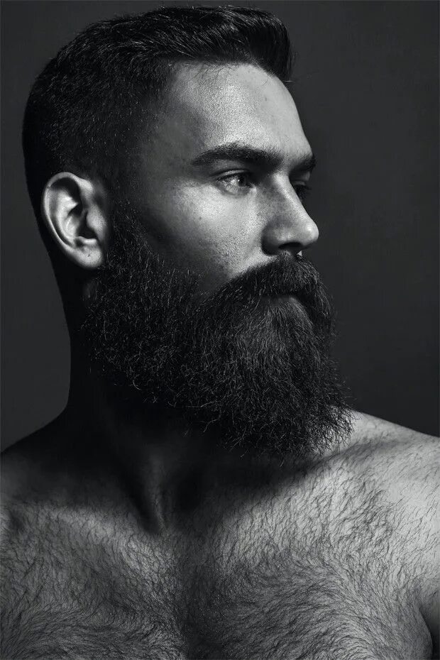 He has a beard