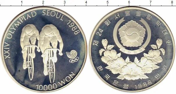 500 Вон монета Корея ФАО 1988 серебро. Фото 10000 вон. Фото 10000 вон(2006). Монета Южной Азии с изображением взрослого и детей.