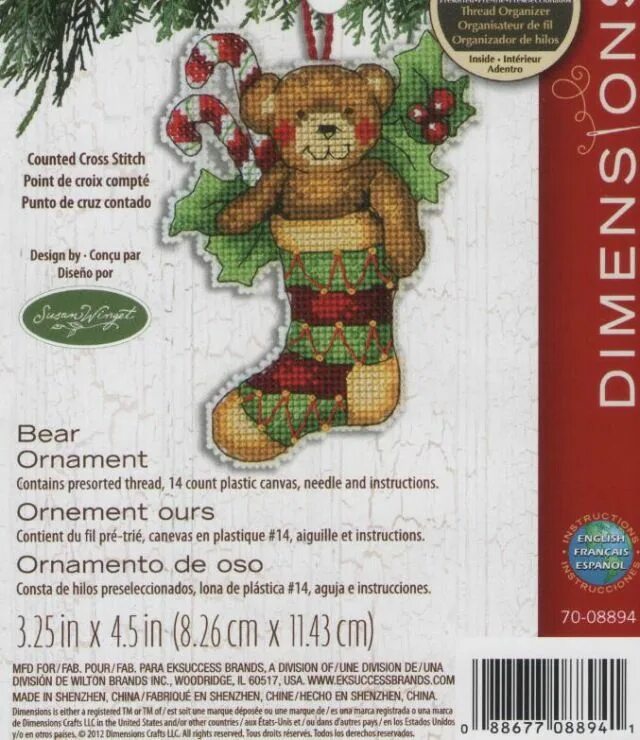 Dimensions ornament. Dimensions_70-08894. dimensions 8894 мишка. dimensions 08894 bear ornament схема. носочек санта с бурым медведем dimensions схема с ключом.