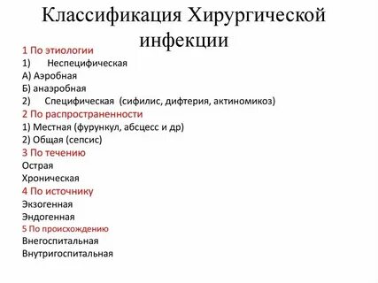 Острая гнойная инфекция