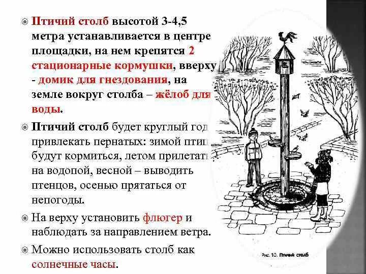 Где вода стоит столбом загадка. Птичий столб в детском саду. Рисунок птичьего столба со всеми его деталями.. Птичий столб на участке детского сада. Птичий столб для детей в детском саду.