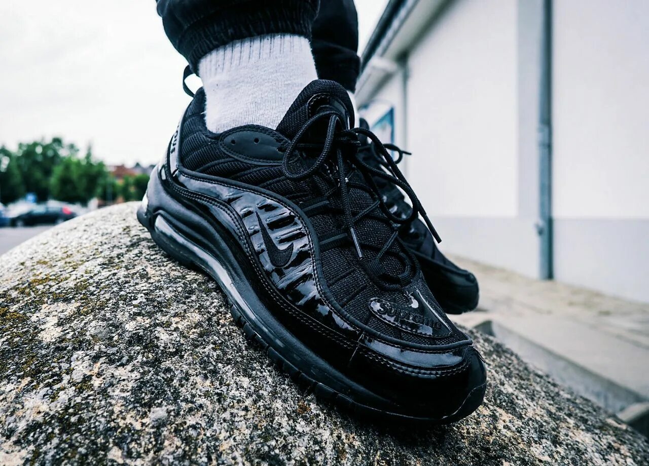 Аир 98. Nike Air Max 98 Supreme. Nike Air Max 98 Black. Nike Air Max 98 x Supreme. Nike Air Max 98 черные.