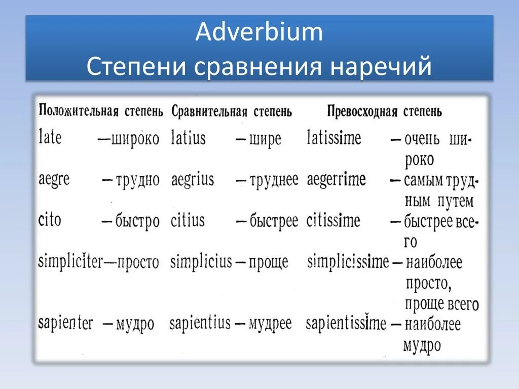 Самостоятельная работа по степени сравнения. Сравнительная и превосходная степень латынь. Степени сравнения в латинском языке. Степени прилагательных в латинском языке. Сравнительная и превосходная степень прилагательных латынь.