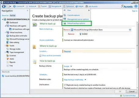 Acronis backup