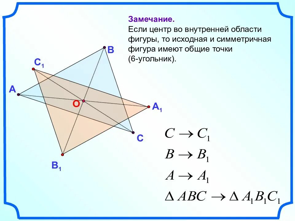 Точка внутри четырехугольника. Центральная симметрия точка внутри фигуры. Симметрия фигуры относительно точки. Симметрия относительно точки внутри фигуры. Центральная симметрия треугольника.