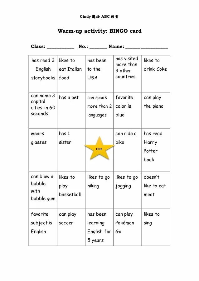 Warm up for teens. Warm up activities. ESL warm up activities. English warm up activities. Warm up activities for English Lessons.