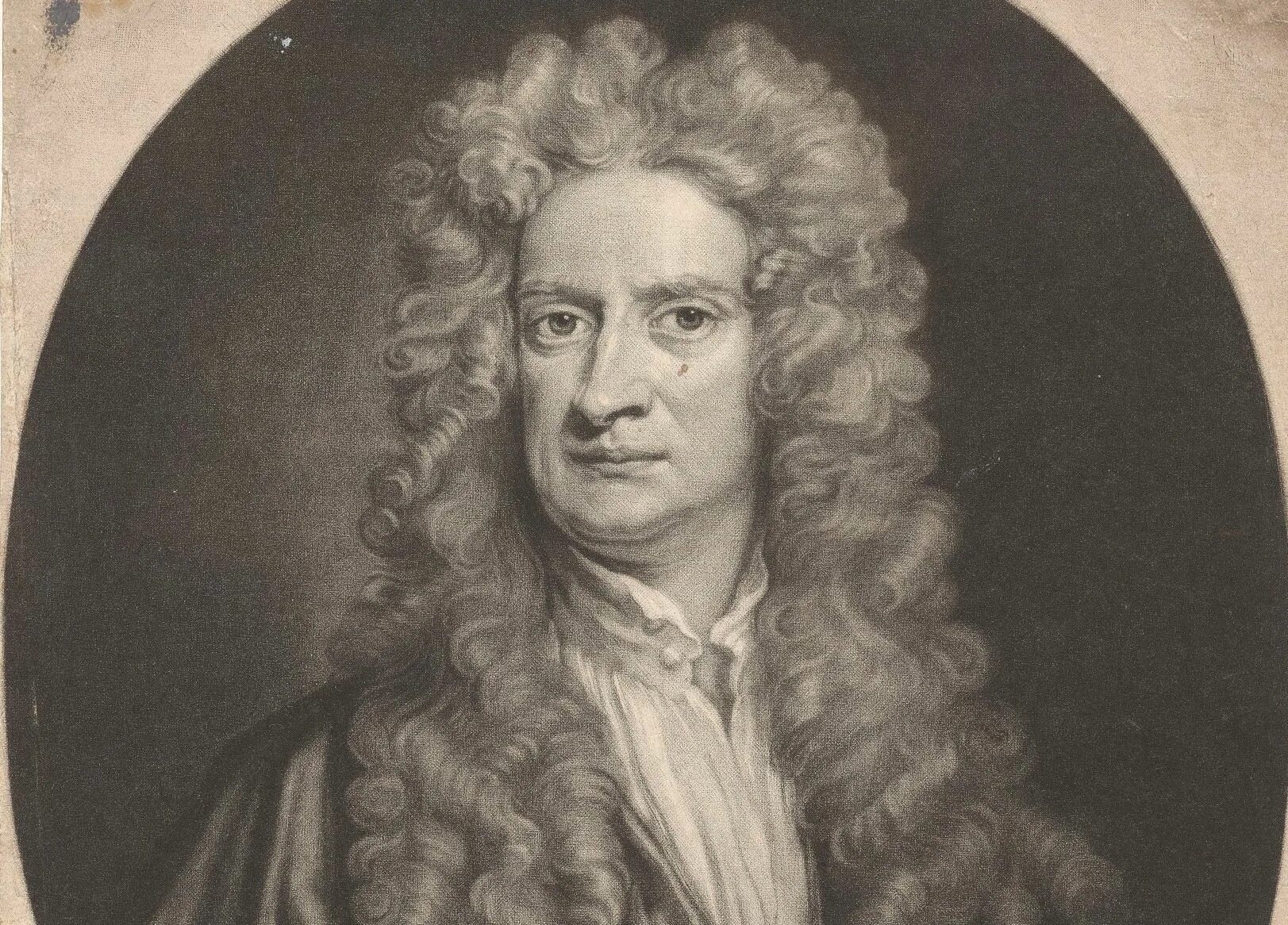 Ньютон. Isaac Newton portrait.