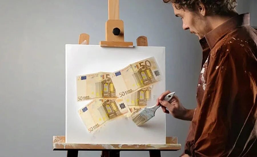 Творчество и деньги. Картина деньги. Художник и деньги. Искусство и деньги.