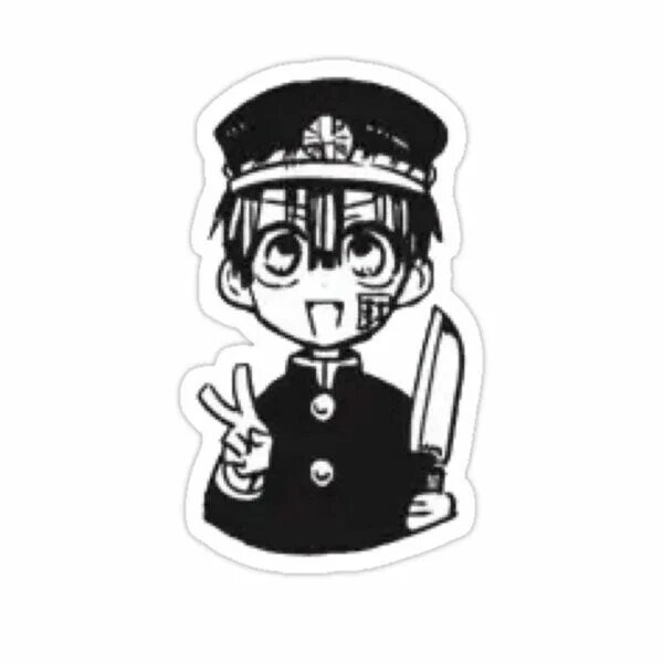 Наклейки туалетный мальчик Ханако кун. Manga stickers telegram