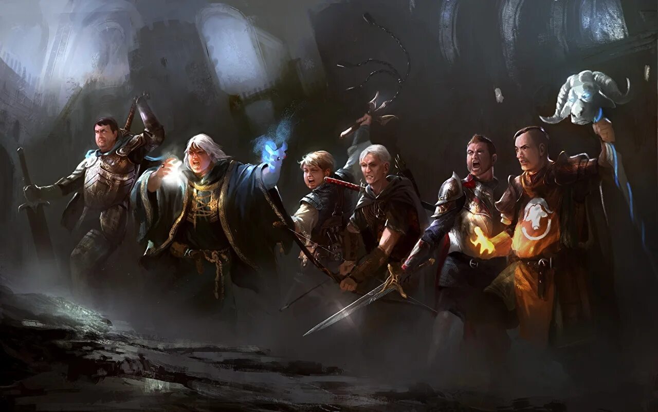 Гильдия воинов. Kekai kotaki рыцари. Днд партия приключенцев арт. Гилд варс 2 чарр арт. Гильдия магов герои.