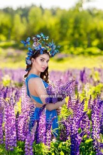 Фотосессия в люпинах фото