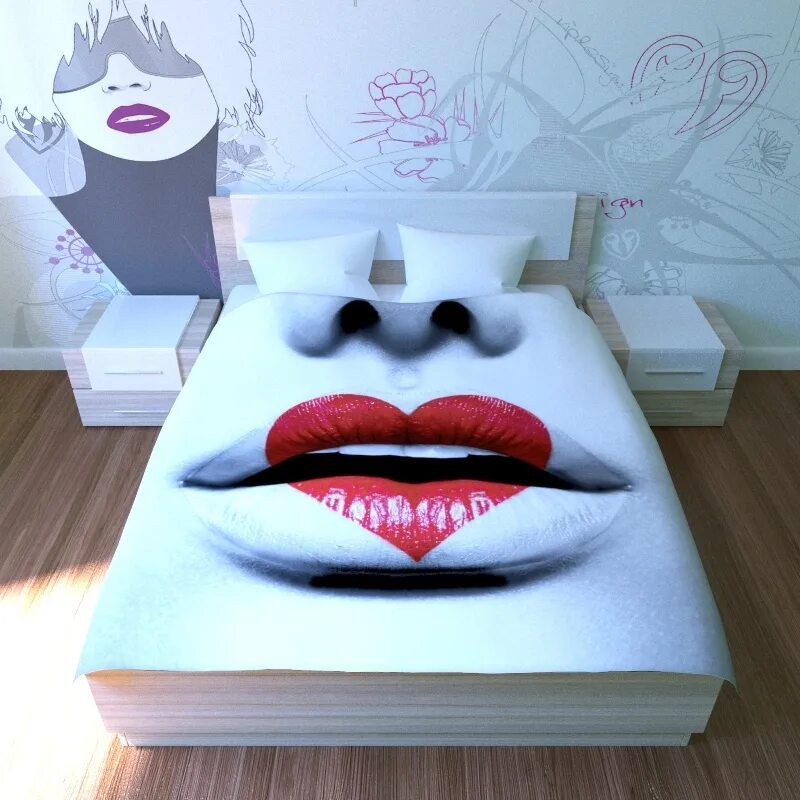 Постельное красно черное. Постель белье с губами. Постеры на стену для интерьера. Декоративная подушка губы. Кровать губы.