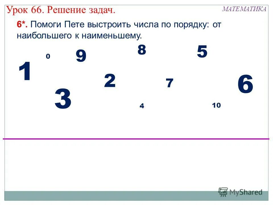 Урок 66 математика 3 класс